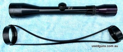 Kahles Helia 6S , steel 26mm tube and tapered post with horizontal cross wire. Optically better than most scopes made today and ultra reliable. Original lens ca