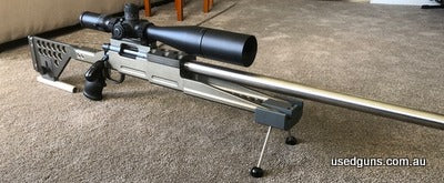 F Class rifle in excellent condition , Custom build by Bug hole. 32 in barrel Includes 5 x 50 x56 scope and 6br redding competition dies @100 new brass , 450 10