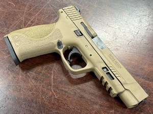 SMITH & WESSON
M&P 2.0 FDE
9MM
10 SHOT
5 INCH BARREL
FACTORY FDE FINISH
WHITE DOT SIGHTS
#NLS6512

EXC $695