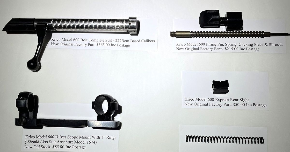 Krico Model 600 - New Factory Spare Parts