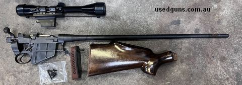 Barrelled action No.4 Mk1, sell as one lot, including the scope (Nikko Stirling 6x40 fixed with non drill mounts) and Monte Carlo style butt stock, original sig
