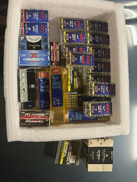 Approximately 2000 rounds of various 22lr ammo