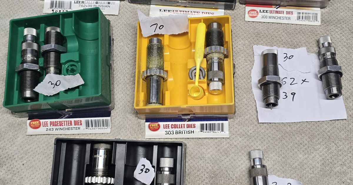Die sets 308, 7.62x39 , 303B , 243
