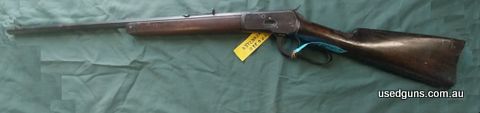 This is an original 25-20 WCF saddle ring rifle in good condition. Has a small crack in the forend. Original sights. Has a reasonable barrel with sharp rifling.