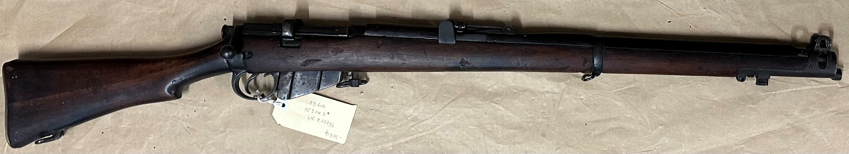 Lee Enfield No1 MK3 Tag ED606 X23286