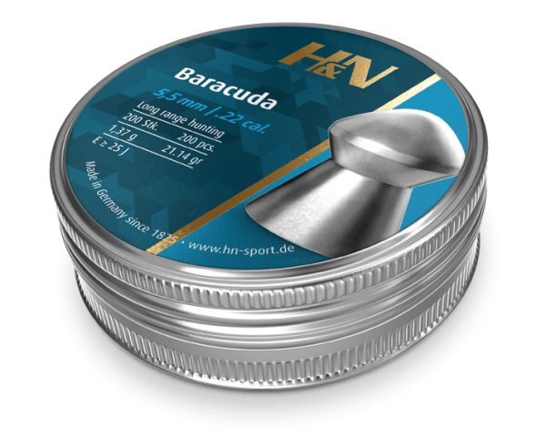 H&N BARACUDA .22 PELLETS 21.14GR (200PK)