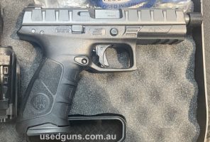 Nice gun ,great production gun,, as new test fired only, was used as payment to myself, not required I shoot Sig Sauer, original box , modular grip panels, thre