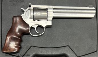 Ruger GP100 in very good condition. 6" Barrel with Walnut Grip. Comes cased. $30 freight to your dealer Australia wide (WA $75 Perth Only). 2 month lay-by avail
