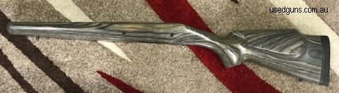 Hard to find model with raised cheek piece, most of the ones we see here don't have the raised cheek piece. This stock is inletted for the standard factory spor