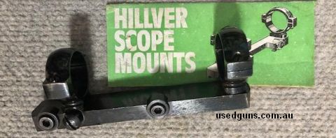 Hillver Winchester 94/22 lever action rifle windage adjustable 1" bridge mount. Quality blued steel mount no longer produced. Phone 0429849007. If reply by emai