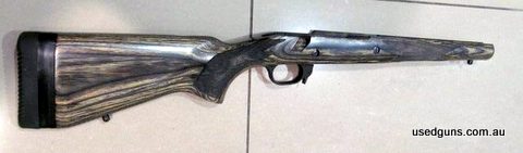 Ruger Scout dark laminate factory stock only off 308 includes trigger guard. is in very good to excellent. Postage included. Can send further close up photos if