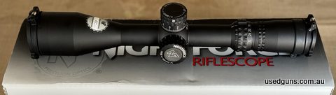 Comment: Nightforce NX8 4-32x50 riflescope, F1 First focal plane, Mil-XT illuminated MRAD reticle & ZeroStop. Brand new optic in the original box, never mounted