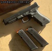 Glock 34 with 2 x new magazines and soft case. Comes with after market Storm Lake barrel fitted. Price plus post.