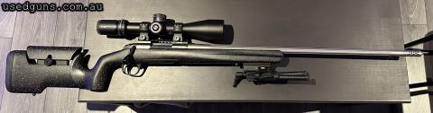 I‚Äö√Ñ√¥ve owned this gun for about 7 months, only fired 100 rounds. Scope has some small scratches (text for pics). This rifle is great I am only selling to fu