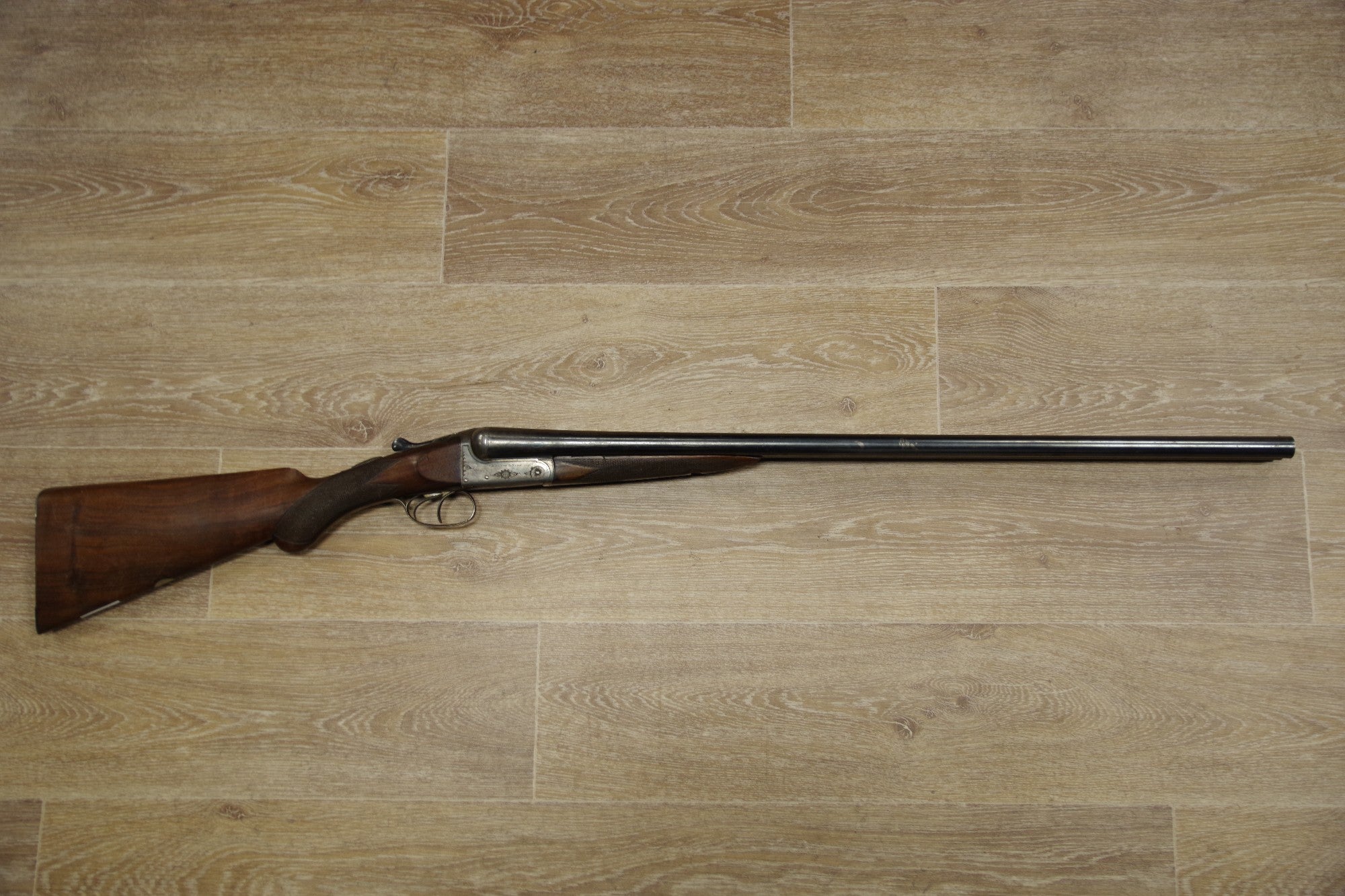 S/H HOLLIS & SONS SIDE BY SIDE SHOTGUN 12G (FR094)