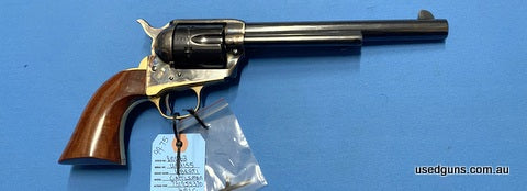 Very good condition 45 Long Colt Uberti Cattleman. Great Cowboy action handgun. Great for Western Action. Grips retain their gloss finish.