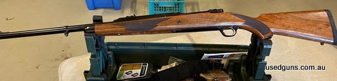 The 375 H&H has been used in Australia only on limited hunts and is in really good condition with brass and projectiles available.