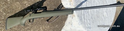 Remington 700. Bolt has had a M16 extractor fitted and extraction is 100%. New pillar bed stock with a good recoil pad. Barrel is free floating the the rifle is