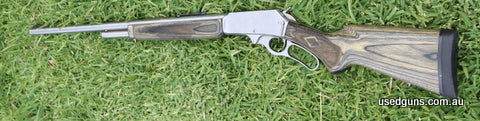 Marlin JM long model stamped Stainless the best of the Marlins with laminated stock. Less than 50 rounds fired. Very nice rifle for big game