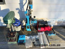 Reloading equipment, Dillon XL750 , hornady wet tumbler, Dillon superswage, media separator, drill press primer pocket reamer, Dillon scales, flip tray, primer 