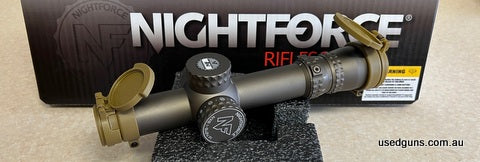 As new NX8, featuring the new FC-DMX reticle and dark earth finish, this is a regretful sale as the scope is brilliant but is surplus to requirements. It was us