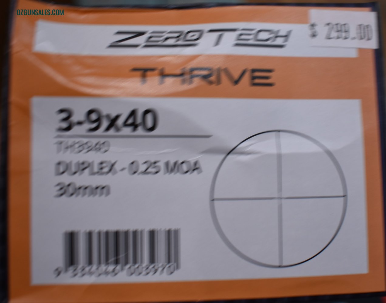 ZEROTECH THRIVE HD 3X 9 X 40  SCOPE
