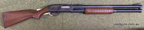 This Bentley pump action shotgun is in good original condition, it has been test fired and cycles perfectly. The woodwork has some marks and the bluing has some