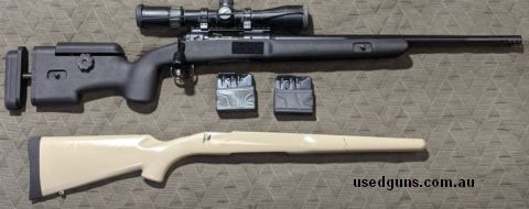 Great entry level med - long range set up Savage 10 FCP-SR, 20 inch fluted heavy barrel, LE variant with detachable magazines and threaded barrel, sub moa with 