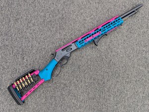 HENRY
H009 RPP COSTA CUSTOM
RAINBOW 5 EDITION 
30-30
5 SHOT
LEVER ACTION
BIG LOOP LEVER
21.375 INCH THREADED BARREL
RANGER POINT PRECISION TACTICAL 
COSTA PINK TEAL STOCK AND FOREND
RANGER POINT PRECISION TRIGGER
RANGER POINT PRECISION AMMO QUIVER
MAGPUL AFG FRONT GRIP

NEW $3690