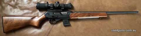 Was given to me, put a box of 50 thru it and not a fan of leaver release, its brand new with stickers, comes with a dovetail picatinny mount No scope. Call or m