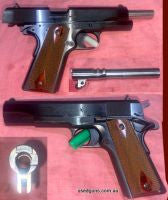 Literally brand new Colt M1911 in 38 Super. Has been a safe queen for 4 years with no more than 50 rounds fired. Comes with original Colt case, keyed trigger lo