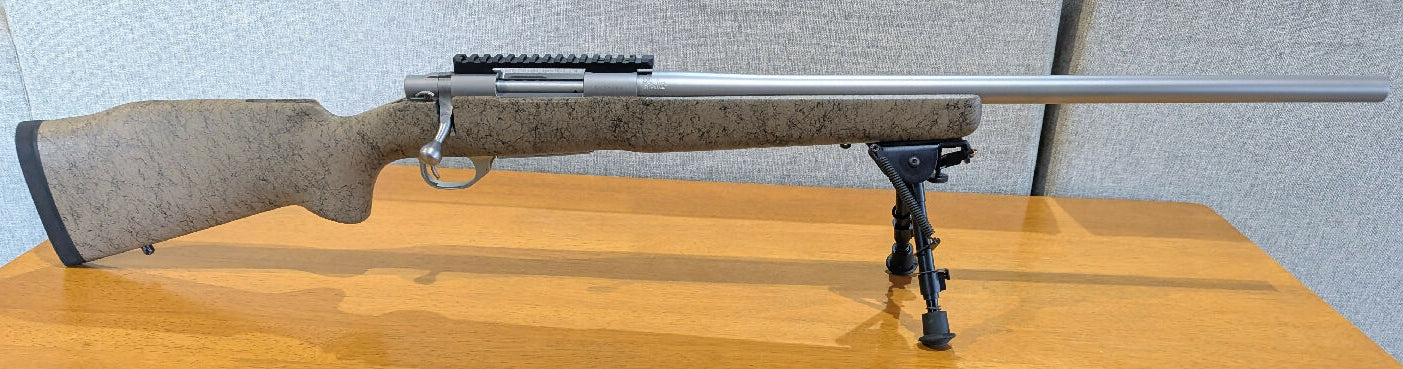 Howa 308 Varmint Stainless 24" Barrel. Comes with Bell and Carlson full alloy bedded stock,  Talley picatinny rail and a Harris Bipod BR-M 6-9" Excellent condit