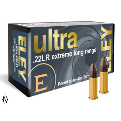 ELEY 22LR ULTRA EXTREME LONG RANGE 1100FPS 50PK - Brick Price $399.95