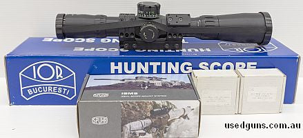 Brand new never used IOR Valada Terminator, 12-52x56. Comes with extra 50bg and 338 Lapua BDC rings. Comes with Sphur sp-7602 mount with a red dot mount also.
