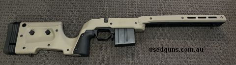 MDT short action XRS chassis in FDE. Rem700 footprint.