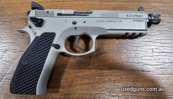 CZ Shadow 1 Tactical in very good condition. Comes cased with 2 magazine. Comes with a Threaded Barrel and suppressor height Sites.