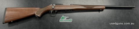 Just arrived. Brand new Ruger 77/17 17WSM comes with a 20 inches (1:9) with 1/2"-28 threaded barrel in American walnut stock. Also Features Threaded, cold hamme