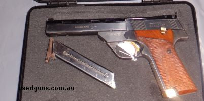 A very nice High Standard Victory, comes with a case and 2 mags. Price includes postage to your nominated Dealer excluding WA