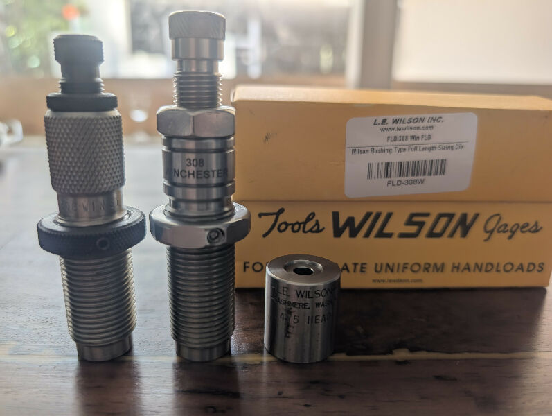 Premium reloading dies to suit .308 winchester. As new.