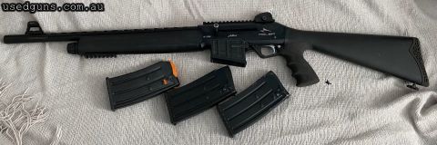 Straight pull, done very little work, has standard ghost ring. Comes with 3 x 5 shot magazines, 1 original , 2 aftermarket, Great fun gun. Buyer to pay transfer