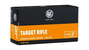 RWS
2132478
TARGET RIFLE
22LR, 40GR, LRN
AMMUNITION

$16.90 /PER 50
$152.10 /PER 500