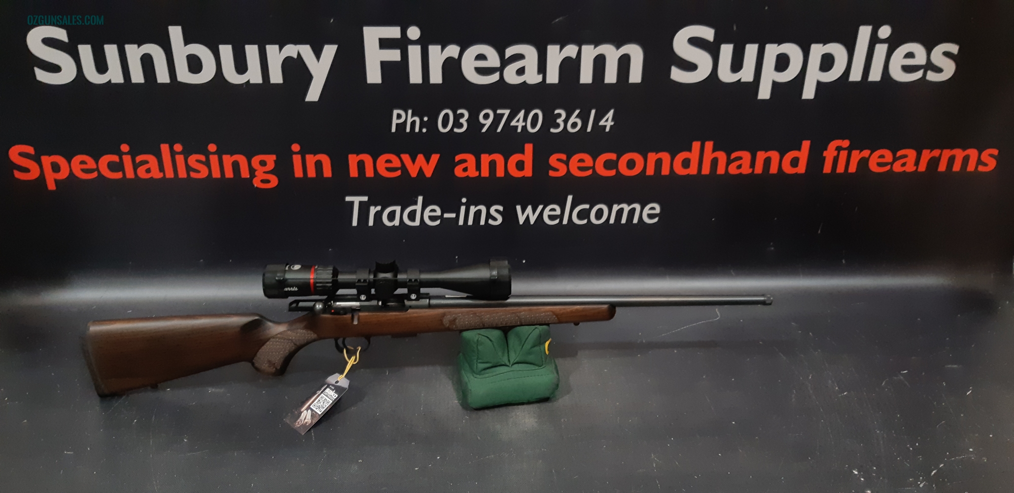 CZ 457 Beech Wood 22LR TB 5rnd Scope package A-438
