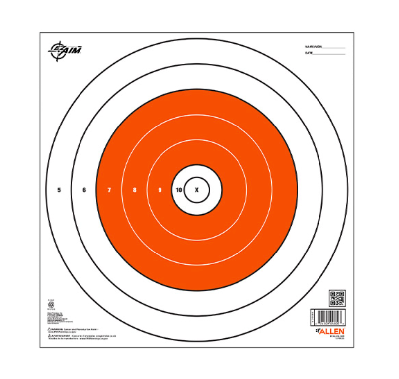 Allen EZ Aim Paper 12×12 Bullseye Target 12pk