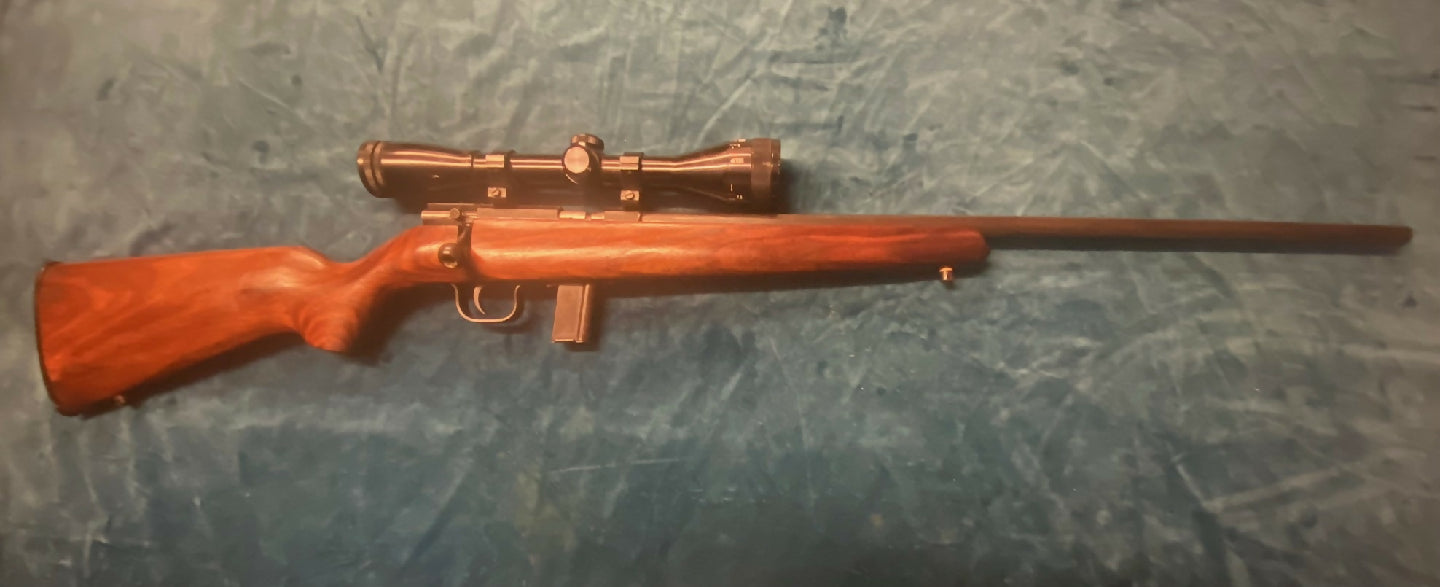 Sportco Model  66D 22LR bolt action rifle 3-9X40 Top Scope good cond Australian manufacture 1972
