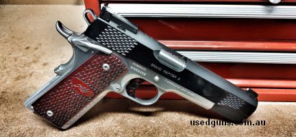 Kimber 1911 Custom Shop Grand Raptor II 45ACP in excellent condition. Pistol is in factory condition and unmodified. Pistol has less than 500 rounds and one fin