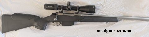 Tikka Stainless Varmint 204 topped with Sako optilok mounts and a Vortex Viper 4-16x50 with XLT Moa Reticle. Presents as new ,shot less than 100 rounds and is a