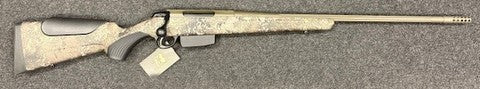 New in store Tikka T3X Strata in 6.5 Creedmoor. True Timber Strata Camo stock. Fluted barrel. Cerakoted barrelled action in Cobalt Kinetics Green. Teflon coated