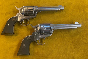 Pair Ruger Vaquero 45LC S/Steel 5.5" Consecutive No Revolvers Ex Cond little used