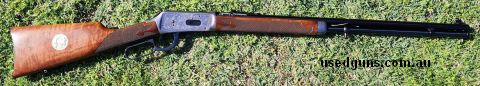 Winchester 94 lever action legendary Frontiersman Commemorative. Not new in the box has been shot but in good condition. Can provide more photos and assist with