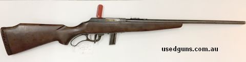 Marlin new haven JM stamped micro groove barrel. Front sight missing & has problem with firing pin. However solid stock, magazine present and appears to cycle w
